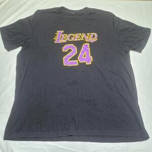 Kobe Bryant Memorial Los Angeles Legend T-Shirt Short Sleeve 2Xl Black Mamba 24